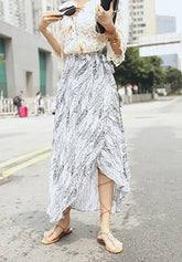 Bohemian Wrap Skirt - Strokes of Tropical - Ferlicious